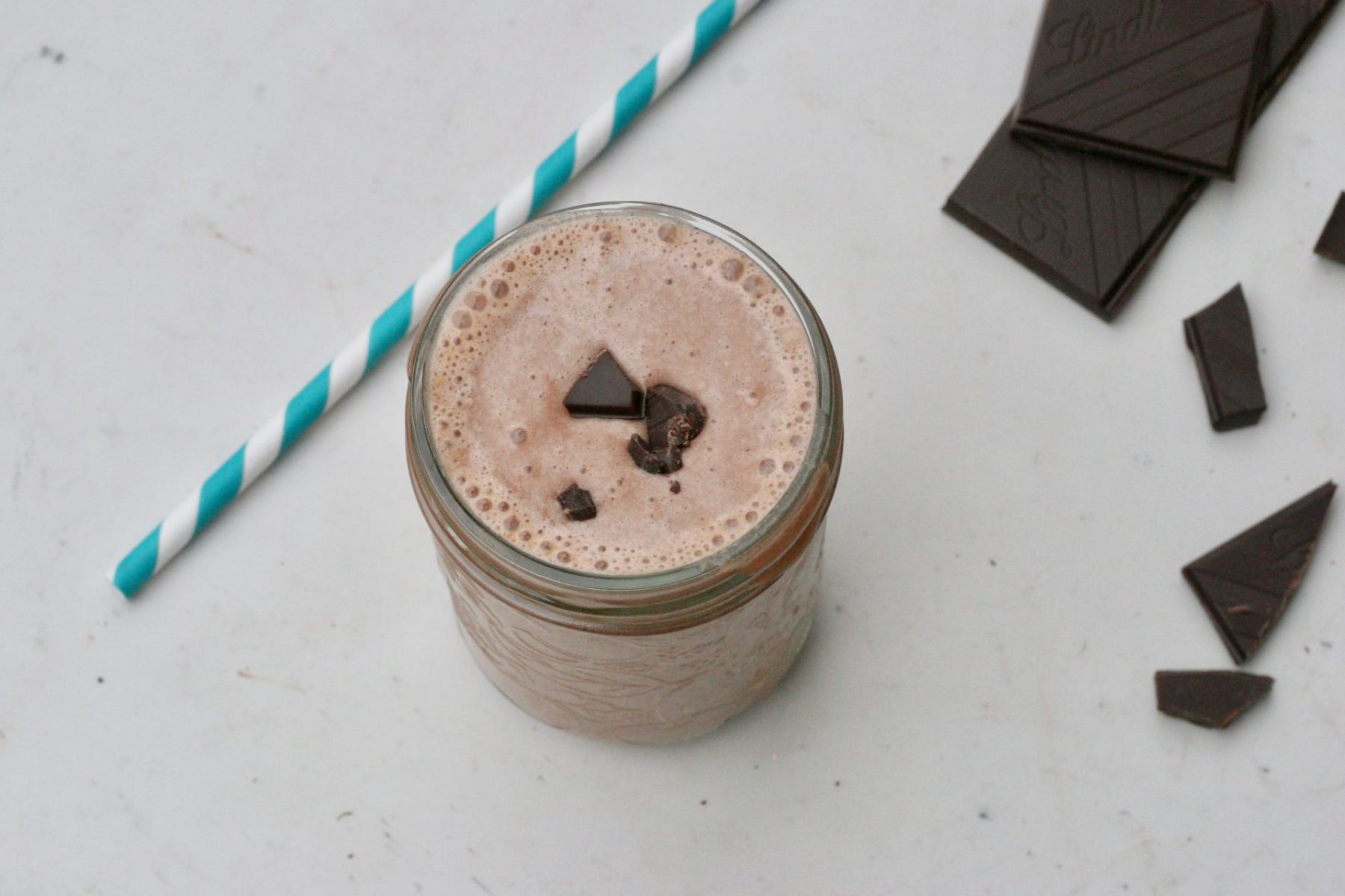 simple chocolate peanut butter smoothie