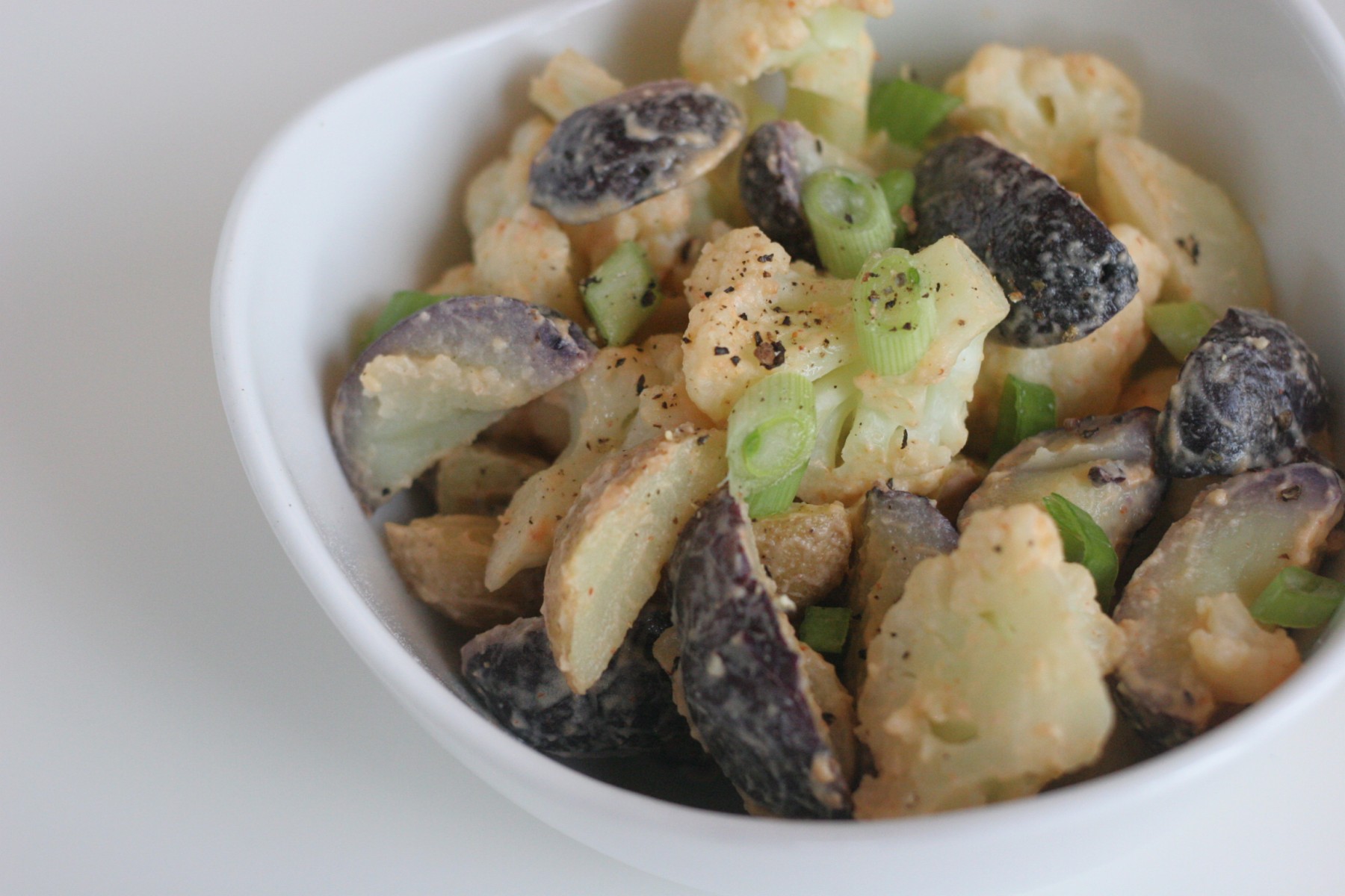 Spicy Potato Salad with Cauliflower