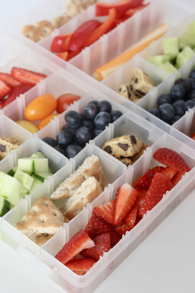 healthy snack trays