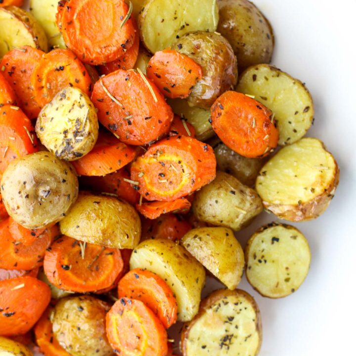 Roasted Potatoes and Carrots Recipe {one pan!} - Eats by April