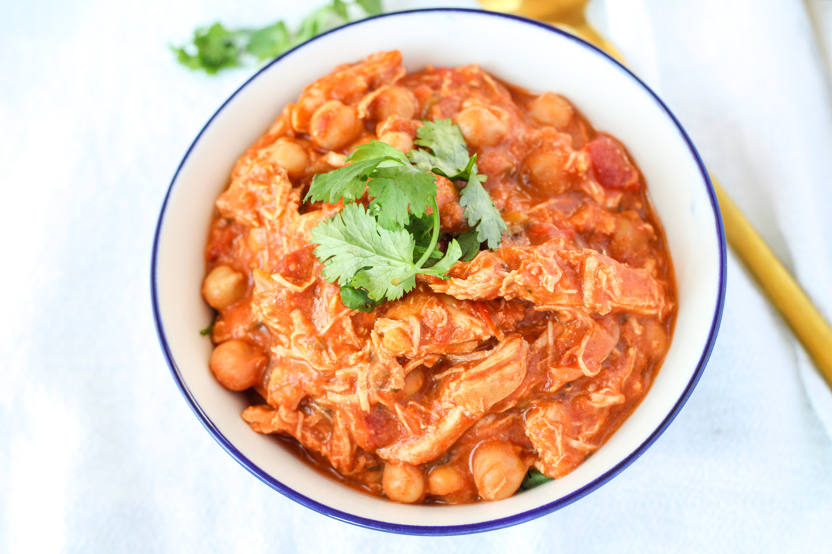Creamy Slow Cooker Chicken with Chickpeas Eats by April