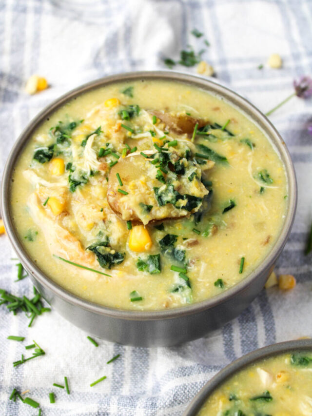 Sweet Corn and Chicken Soup