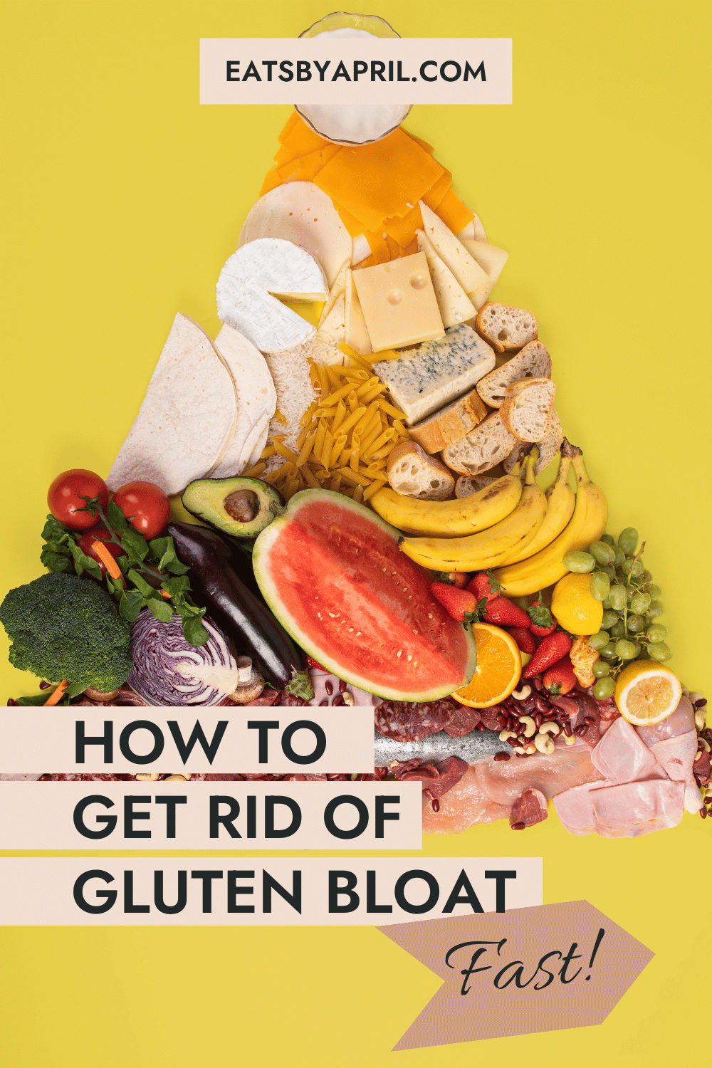 Foods to get rid of gluten bloat.